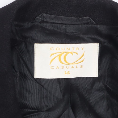 Country Casuals Black Blazer, Women, Size 16, Classic Style - Picture 4 of 12