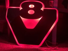 V8 Led Light Truck Interior Acrylic Black Front Led Board 12/24V Back Board