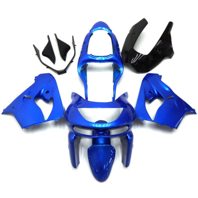 Plastic ABS Injection Full Fairing Kit Fit for Kawasaki Ninja ZX-9R 98-99 Blue