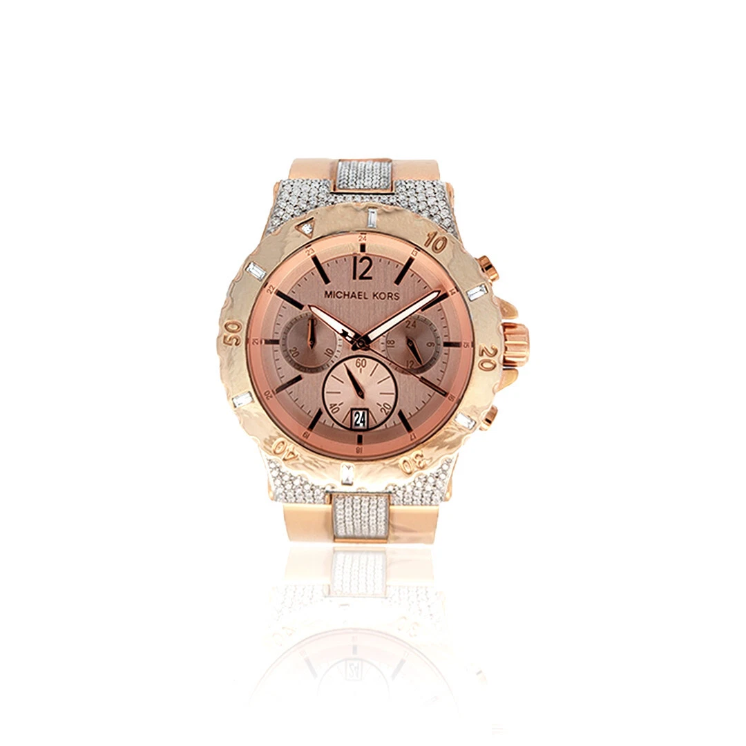 Fancy Lab Grown Diamond Watch For Men EF VS Clarity Diamond Gift For Him