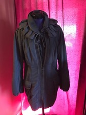 Authentic ELIE TAHARI DARK LILA  Coat Jacket Trench Size S/P