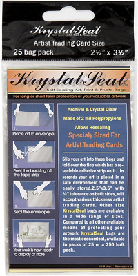 Creative Mark Krystal Seal ATC Art and Photo Bags - Archival Polyethylene Sealin