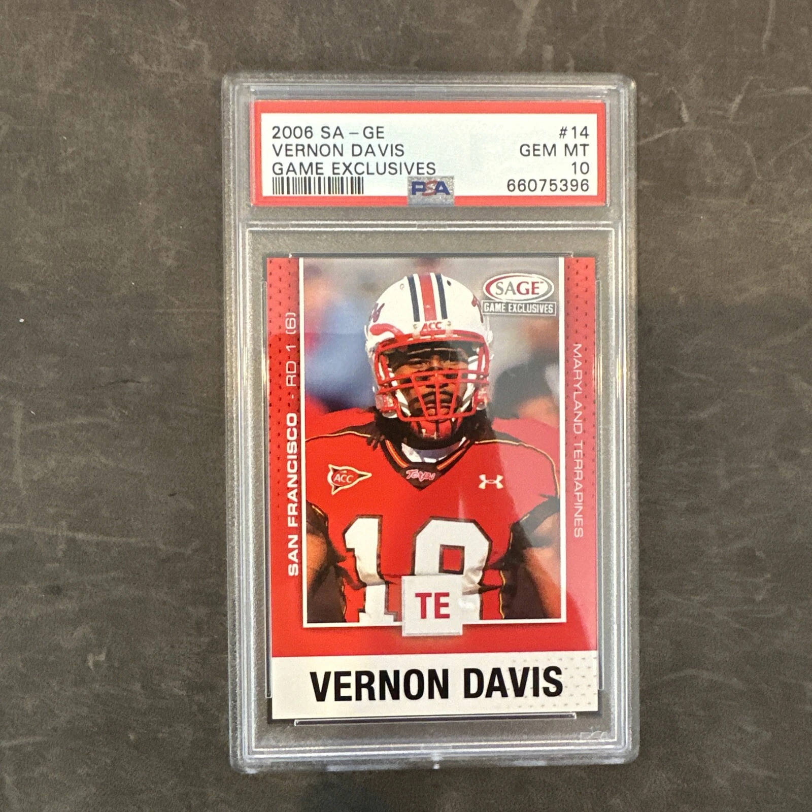 Vernon Davis SA-GE Game Exclusives Game Exclusives #14 Base