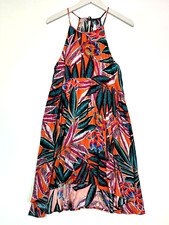 Jack bb dakota floral halter swing sun dress multi color small