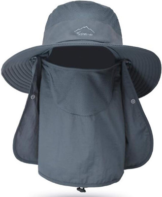 Sombrero para el sol de ala ancha para hombres mujeres con solapa para el cuello