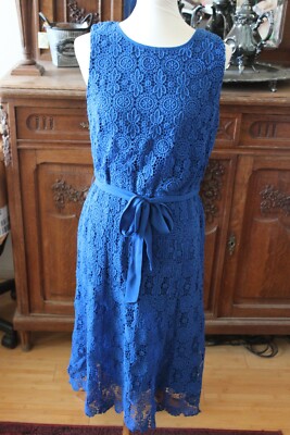 blue eyelet lace dress Ethereal Watercolor Maxi Dress with Long Sleeve Mesh Overlay for Elega –  Canary Houze main image 0