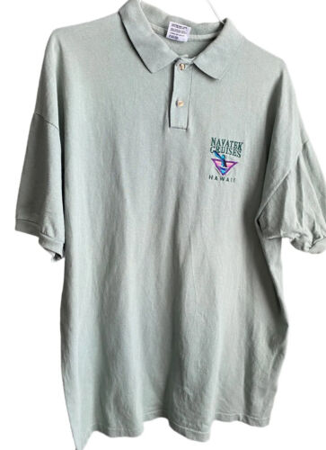 vtg Navatek Cruises Hawaii Polo Shirt  Men Xl USA 