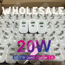 For iPhone 14 16 12 15 20W Fast Charger Block USB Type C Wall Power Adapter Lot