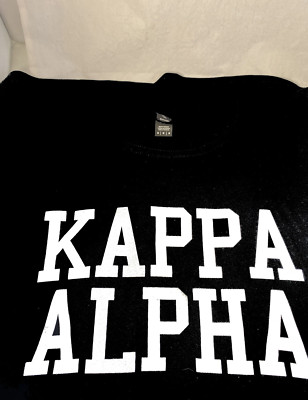 Kappa Alpha Fraternity Long Sleeve Shirt- Black-Size Large-New!