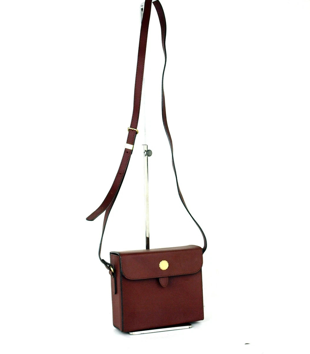 MARIE CLAIRE Paris Bordeaux Leather Mini Cross Body Bag Shoulder