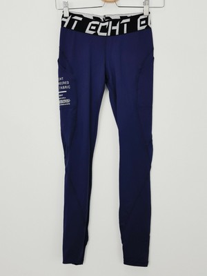 ECHT Womens Size S or 8 Navy engineered Pima Fabric Speed Leggings 