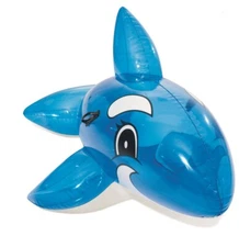 H2OGO! Blue Whale Ride On, Bestway  62 inch. x 37 inch/ 1.57 m x 94 cm, Ages 3+