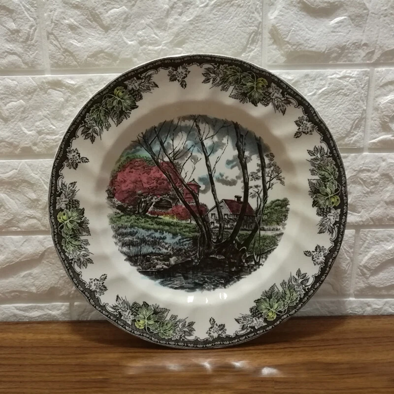 Imitation of British jazz manor dining plate decoration hanging plate ornaments - Image 3 of 4