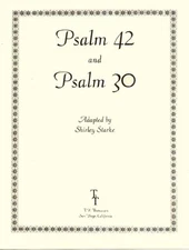PSALM 42, PSALM 30, Lead Sheet, Sheet Music for Harp and Voice
