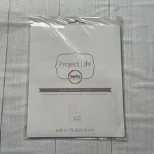 Project Life Photo Pocket Pages 6"X8" 12/Pkg-Design 3