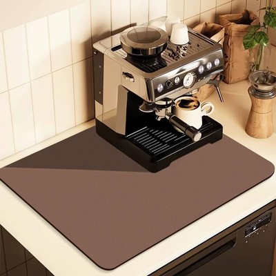 Coffee Mat for Countertops ,Coffee Bar Accessories Fit Under Coffee Maker Esp...