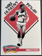 1990-91 NBA Hoops Mike Dunleavy #351 San Antonio Spurs LA Lakers Coach Card!