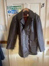 WW2 German UBoat leather coat brown REPRO - 44 CHEST - SALE ITEM