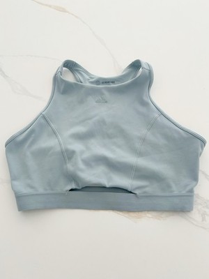 Adidas Parley For The Oceans AEROREADY Sports Bra Blue Size Large D-DD