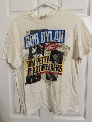 Vintage Bob Dylan Tom Petty Tour Shirt Large 1986 True Confessions XL