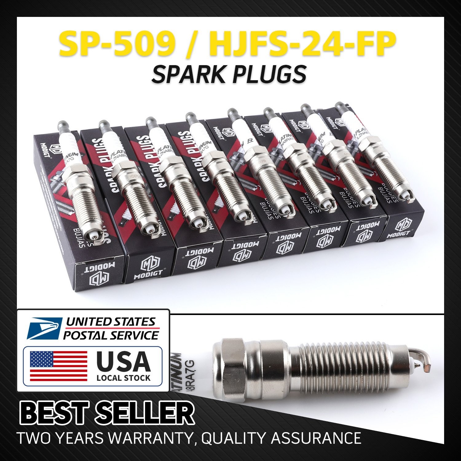 8 Pcs OEM Replacement For Motorcraft SP-509 HJFS-24-FP Premium Spark Plugs NEW