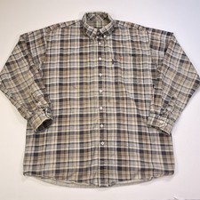 Cinch WRX FR Shirt XL Flame Resistant Button Plaid Flannel Long Sleeve