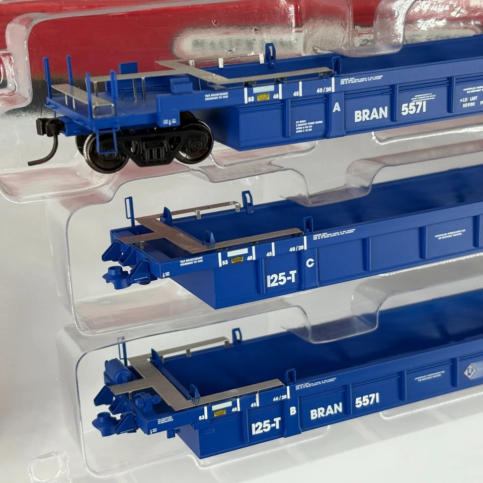 HO Atlas 20001268 Pacer Stack Train 53' Thrall Articulated Well Car #5571 - Image 3 of 4