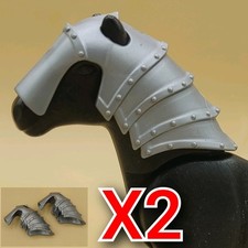 X2 Playmobil casco-elmo protezione-cavallo medievale-cavaliere-armatura-torneo