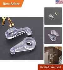 Versatile 20-Pack Clear Glass Retainer Clips w/ 4mm Offset - Easy DIY Solutions