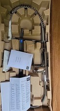 NEW Grohe 31380 K7 Single-Handle Medium Kitchen Faucet Semi-Pro Dual Spray Chrom