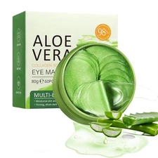 Under Eye Patches - 60 PCS Aloe Vera Eye Masks for Dark Circles and Puffiness,