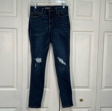 Rewash Real Curve High Rise Blue Distressed Denim Jeans - 7 / 28 01402