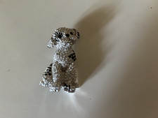 SIGNED SWAROVSKI PAVE' CRYSTAL PUPPY DOG PIN ~BROOCH RETIRED RARE