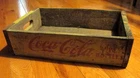 Vtg 1965 Yellow Drink Coca Cola in Bottles Chattanooga TN Wood Bottle Crate