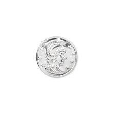 Silver Plated Replica Roman Coins Drops Charms Pendants Stamped Metal 10 pcs