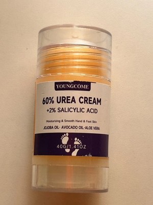 YOUNGCOME 60% Urea Cream 2% Salicylic Acid Hand & Foot Moisturizer 1.41oz
