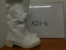 Dance Pre-Owned Parade Shoes Danshuz Adult 9M Knee High Leather Zipper Rubber