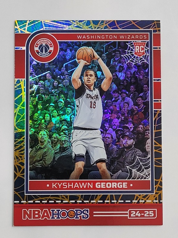 2024 Panini Haunted Hoops Holo Web KYSHAWN GEORGE Rookie #274 Mint Condition 
