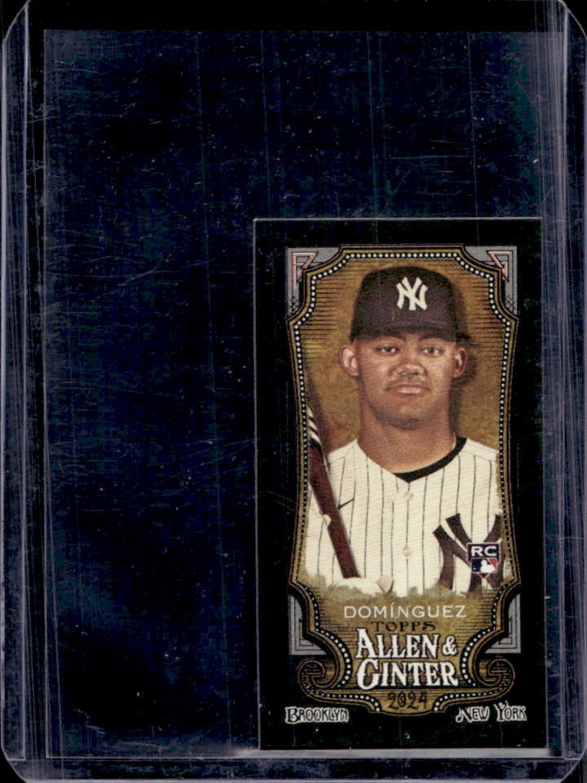2024 Topps Allen & Ginter Jasson Dominguez RC Black Border Mini #31 Yankees
