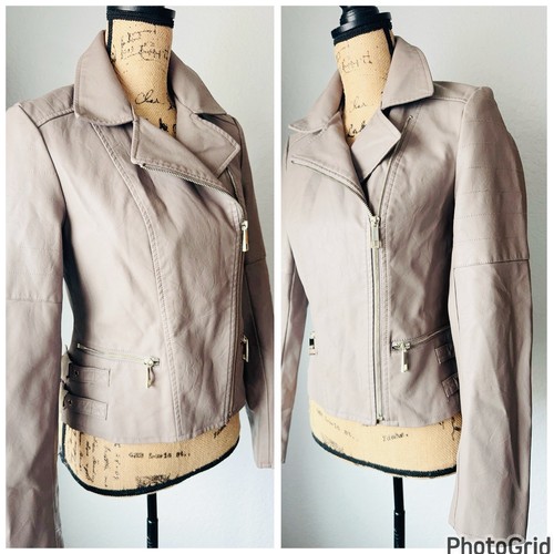 A.N.A Faux Leather Moto Jacket S - Picture 3 of 13