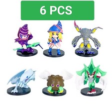 Yu-Gi-Oh Mini Action Figuren 6 Stück 6-10 cm Modell Figuren Monster Duell TV 