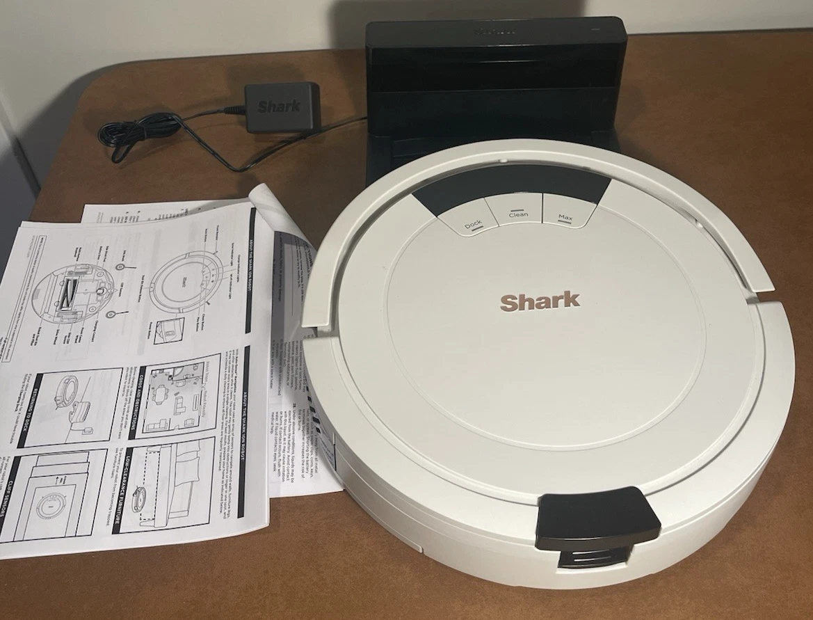 Shark ION Robotic Vacuum Cleaner AND Charging Base Wi-Fi InstructionsRV763X01US
