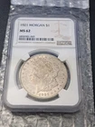 1921 $1 Morgan Silver Dollar MS62 NGC Uncirculated Philadelphia