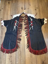 Vintage Western Leather Chaps With Fringe