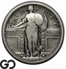 1917 Standing Liberty Quarter Type 1, Full Rims, Choice FINE++/VF