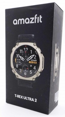 Amazfit T-Rex Ultra 2 Smartwatch, 51mm, Black Magma