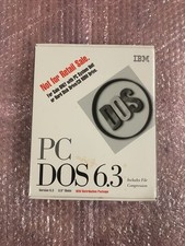 IBM PC DOS 6.3  Original 3.5" Inch Floppy Disks OEM Dist. Package 1993 SEALED