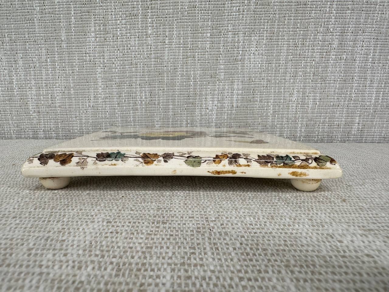 Villeroy & Boch Dresden Malve Trivet Tile Antique Ceramic Botanical 037 - second product detail image