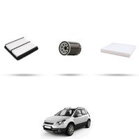 Hoffcar Set Service - 3 Filter FüR Fiat Sedici (189) 1.6 16V 79Kw Von 2006