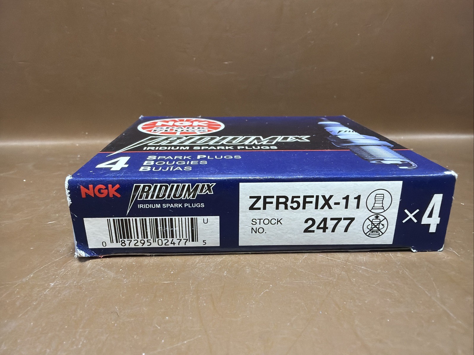Set of 4 NGK Iridium IX Spark Plugs ZFR5FIX11 2477